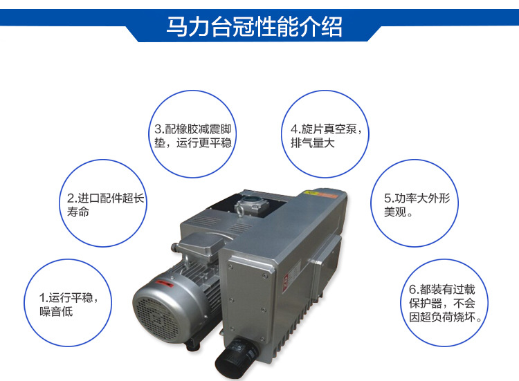 臺(tái)冠MLV0160工業(yè)旋片式真空泵性能介紹圖